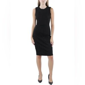 Calvin Klein - Faux Suede Kneelength Sheath Dress - size: xs